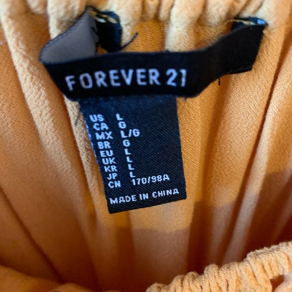 Forever 21 mustard yellow spring top - Picture 3 of 3